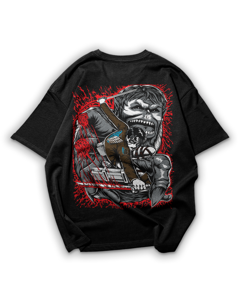 Camiseta Oversize: Eren Yeager - Attack on Titan
