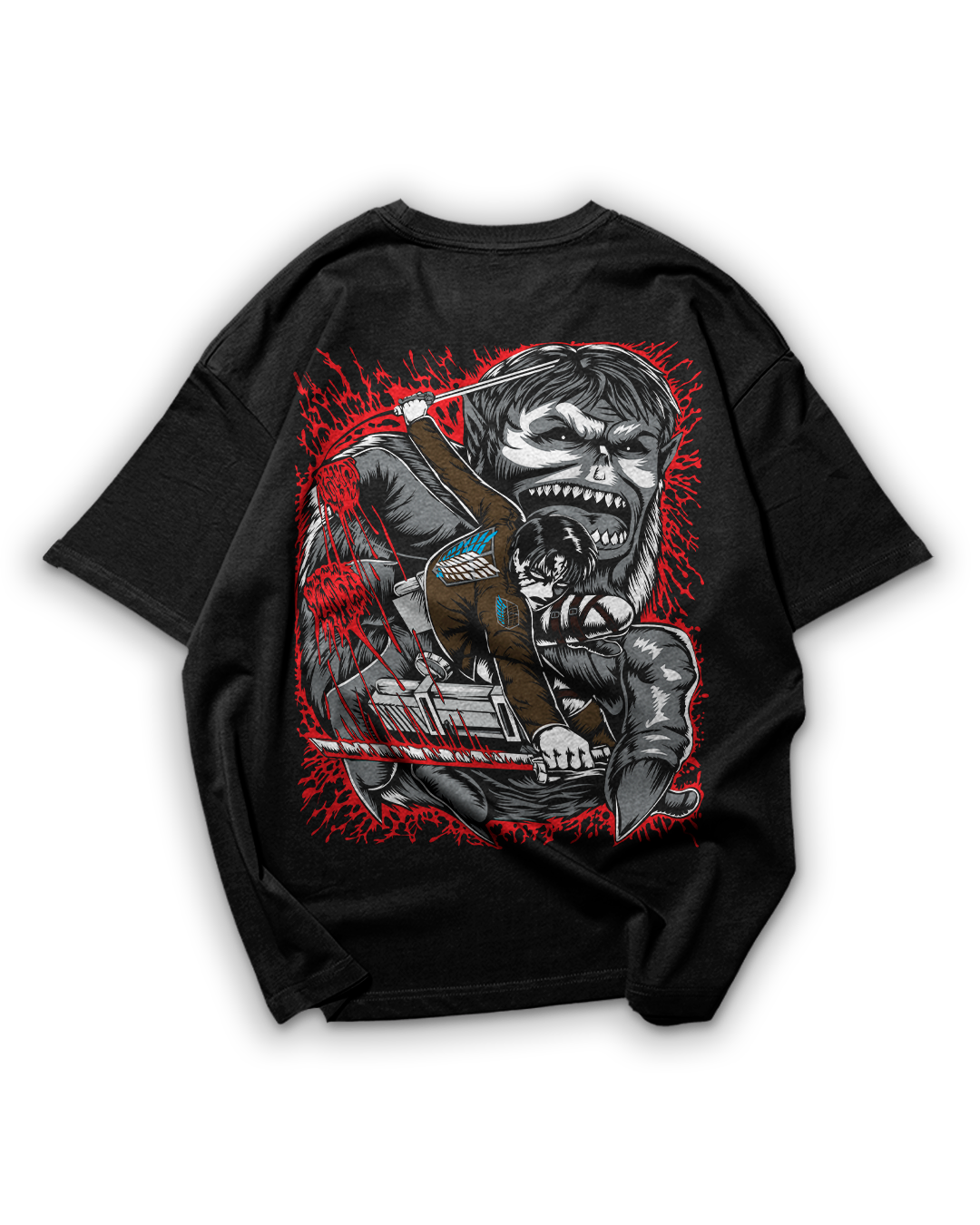 Camiseta Oversize: Eren Yeager - Attack on Titan
