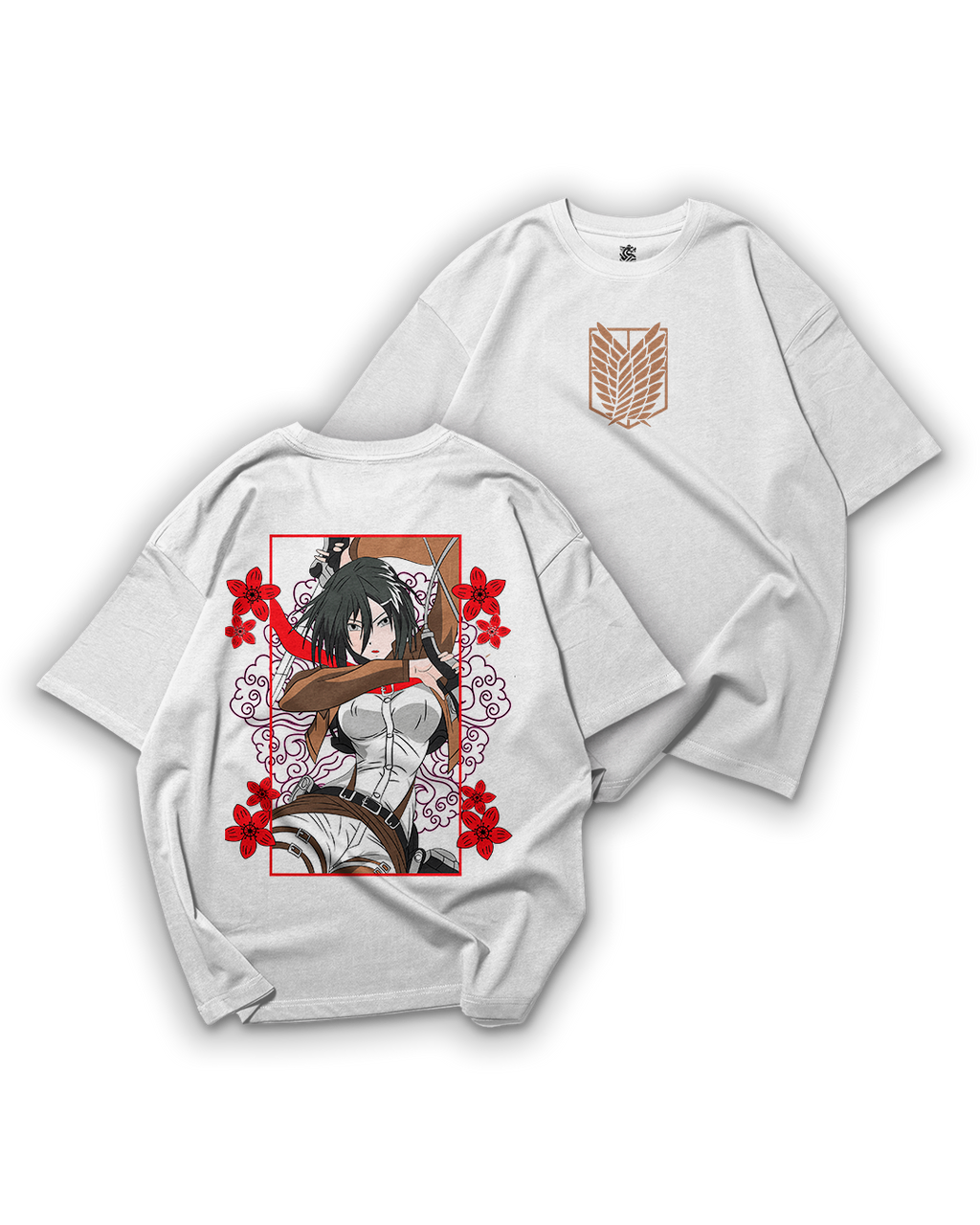 Camiseta Oversize: Mikasa Ackerman - Attack on Titan