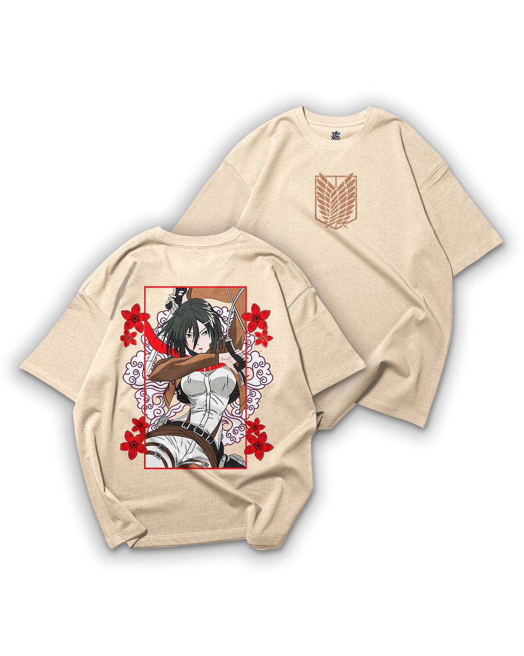 Camiseta Oversize: Mikasa Ackerman - Attack on Titan