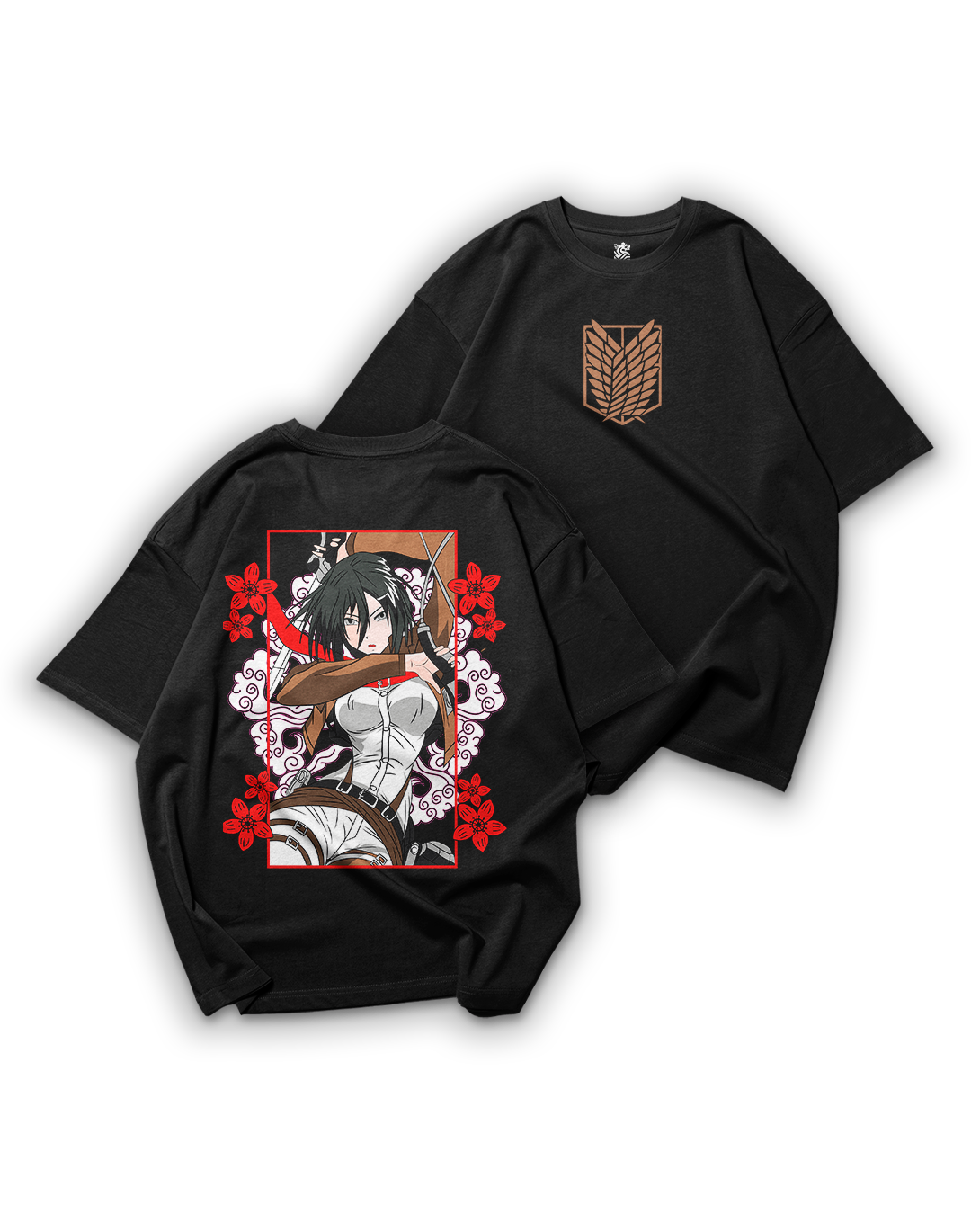 Camiseta Oversize: Mikasa Ackerman - Attack on Titan