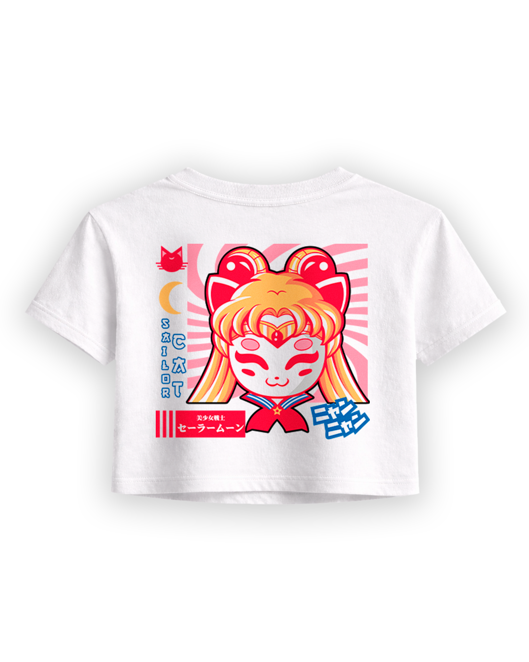 Crop Top: Sailor Cat